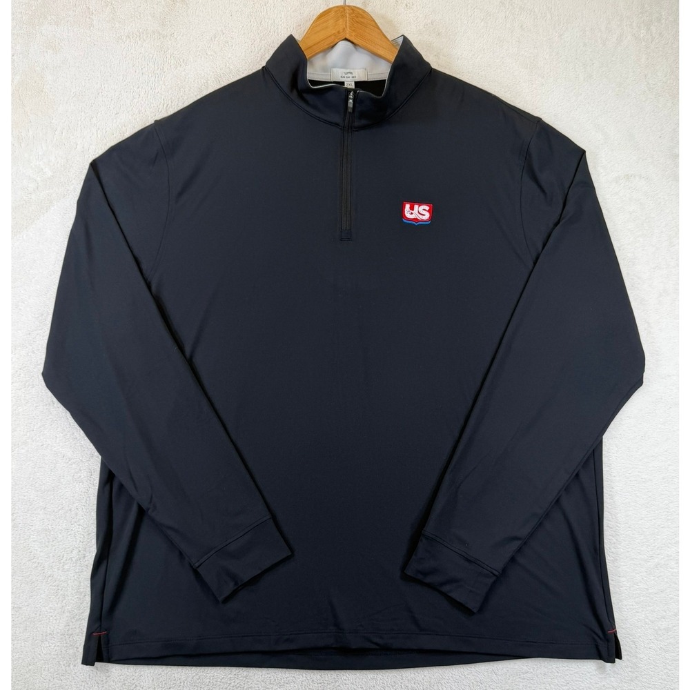 Sun Day Red Icon 1/4 Zip NL Black Pullover Golf Shirt 2XL CMK0135_NL NWT